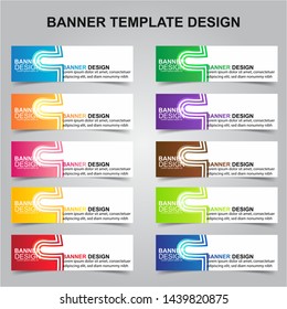 Set of Modern Banners Background. Creative Header Templates - Vector