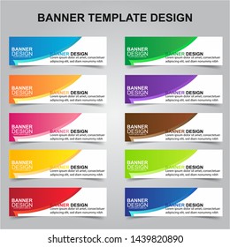 Set of Modern Banners Background. Creative Header Templates - Vector