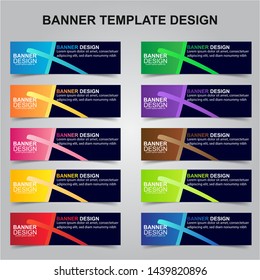 Set of Modern Banners Background. Creative Header Templates - Vector