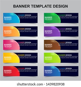 Set of Modern Banners Background. Creative Header Templates - Vector