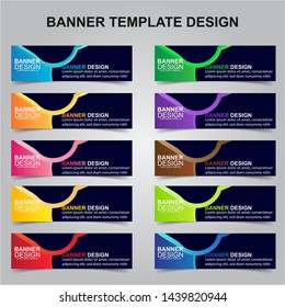 Set of Modern Banners Background. Creative Header Templates - Vector