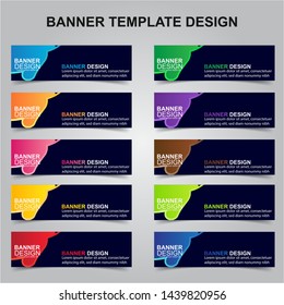 Set of Modern Banners Background. Creative Header Templates - Vector