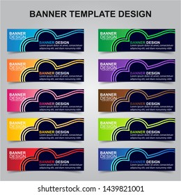 Set of Modern Banners Background. Creative Header Templates - Vector