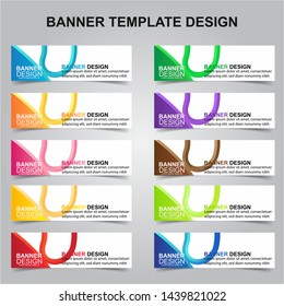 Set of Modern Banners Background. Creative Header Templates - Vector