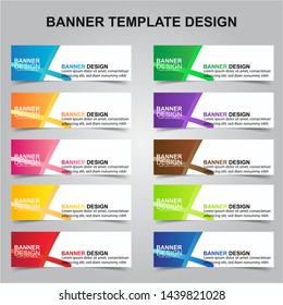 Set of Modern Banners Background. Creative Header Templates - Vector