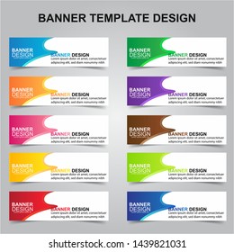 Set of Modern Banners Background. Creative Header Templates - Vector