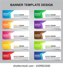 Set of Modern Banners Background. Creative Header Templates - Vector