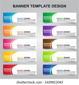 Set of Modern Banners Background. Creative Header Templates - Vector