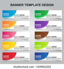 Set of Modern Banners Background. Creative Header Templates - Vector