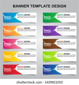 Set of Modern Banners Background. Creative Header Templates - Vector