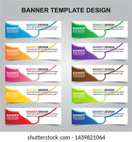 Set of Modern Banners Background. Creative Header Templates - Vector