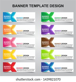 Set of Modern Banners Background. Creative Header Templates - Vector