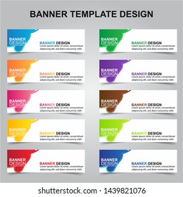 Set of Modern Banners Background. Creative Header Templates - Vector