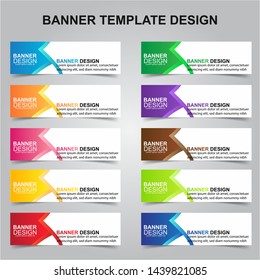 Set of Modern Banners Background. Creative Header Templates - Vector