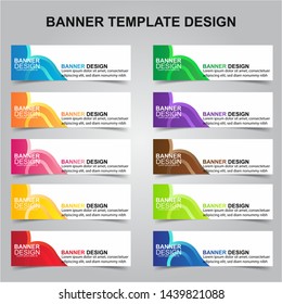 Set of Modern Banners Background. Creative Header Templates - Vector