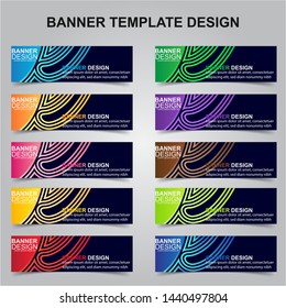 Set of Modern Banners Background. Creative Header Templates - Vector