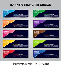 Set of Modern Banners Background. Creative Header Templates - Vector