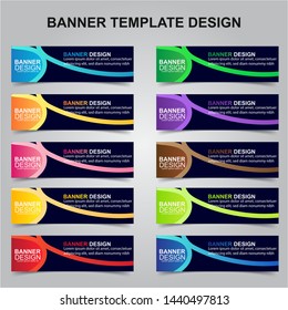 Set of Modern Banners Background. Creative Header Templates - Vector