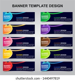 Set of Modern Banners Background. Creative Header Templates - Vector