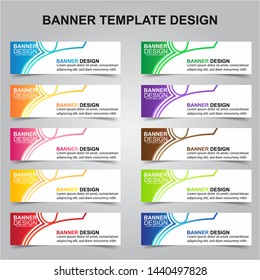 Set of Modern Banners Background. Creative Header Templates - Vector