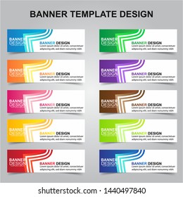 Set of Modern Banners Background. Creative Header Templates - Vector