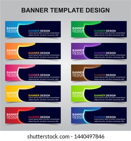 Set of Modern Banners Background. Creative Header Templates - Vector