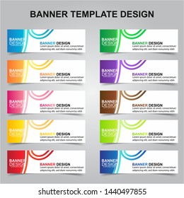 Set of Modern Banners Background. Creative Header Templates - Vector