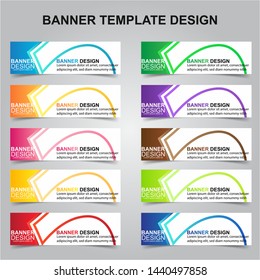 Set of Modern Banners Background. Creative Header Templates - Vector