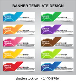 Set of Modern Banners Background. Creative Header Templates - Vector