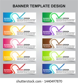 Set of Modern Banners Background. Creative Header Templates - Vector