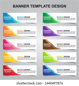 Set of Modern Banners Background. Creative Header Templates - Vector