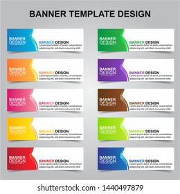 Set of Modern Banners Background. Creative Header Templates - Vector