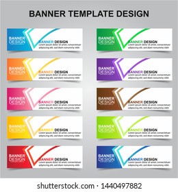 Set of Modern Banners Background. Creative Header Templates - Vector