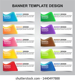 Set of Modern Banners Background. Creative Header Templates - Vector