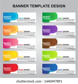 Set of Modern Banners Background. Creative Header Templates - Vector