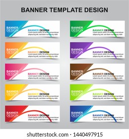 Set of Modern Banners Background. Creative Header Templates - Vector