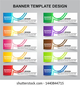 Set of Modern Banners Background. Creative Header Templates - Vector
