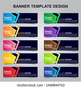 Set of Modern Banners Background. Creative Header Templates - Vector