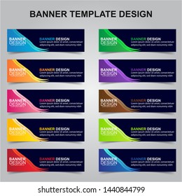 Set of Modern Banners Background. Creative Header Templates - Vector