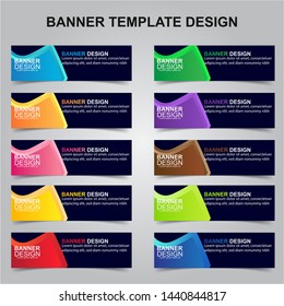 Set of Modern Banners Background. Creative Header Templates - Vector