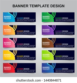 Set of Modern Banners Background. Creative Header Templates - Vector