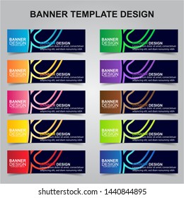 Set of Modern Banners Background. Creative Header Templates - Vector