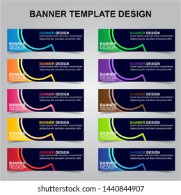 Set of Modern Banners Background. Creative Header Templates - Vector