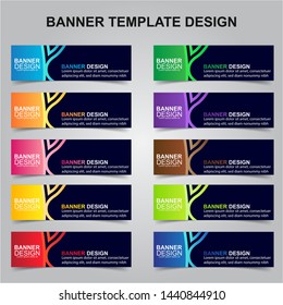 Set of Modern Banners Background. Creative Header Templates - Vector