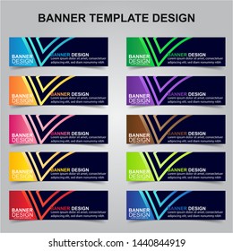 Set of Modern Banners Background. Creative Header Templates - Vector