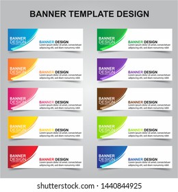 Set of Modern Banners Background. Creative Header Templates - Vector