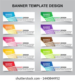 Set of Modern Banners Background. Creative Header Templates - Vector