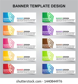 Set of Modern Banners Background. Creative Header Templates - Vector