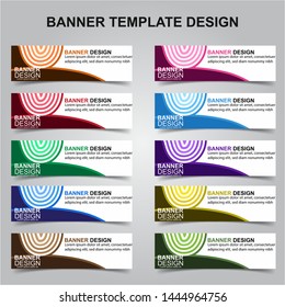 Set of Modern Banners Background. Creative Header Templates - Vector