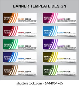Set of Modern Banners Background. Creative Header Templates - Vector